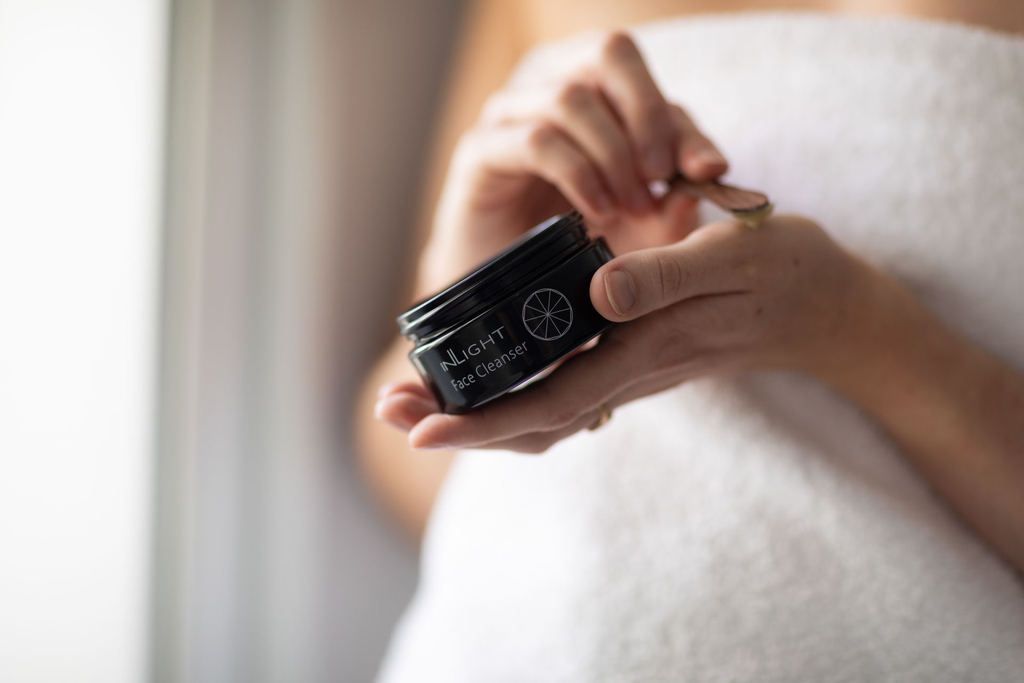 Inlight face cleanser on hand.webp